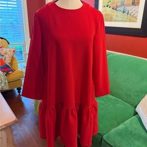 Tuckernuck Red Long Sleeve Dress